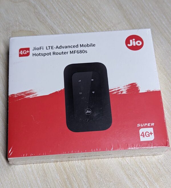 JIO 4G LTE MF680s Mobile WiFi Hotspot Portable Router-Black